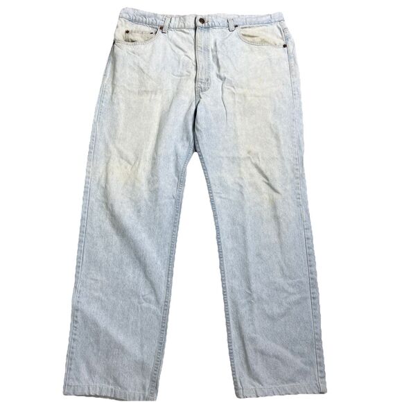 VTG 90s Levi’s Men’s 505 Jeans Red Tab 41X29 USA Light Wash Denim Blue Fade - Picture 1 of 16